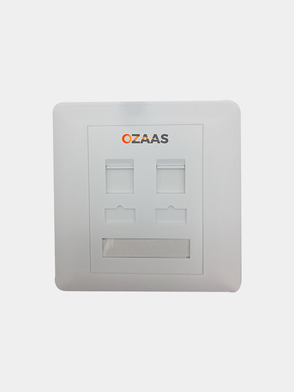 Dual Port Network Faceplate